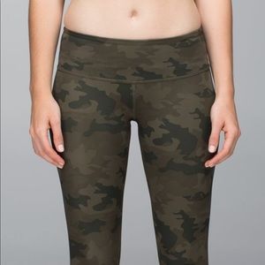 Lululemon Wunder Under Savasana Camo Crop